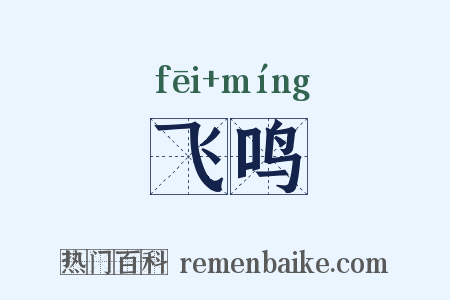 飞鸣是什么意思的图片